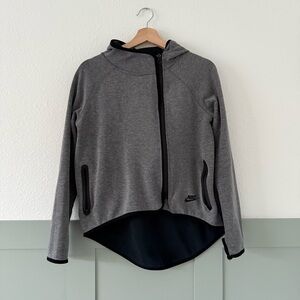 Nike Women's Gray Jacket Asymmetrical Zipper